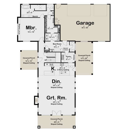 Main Floor  for House Plan #963-00990
