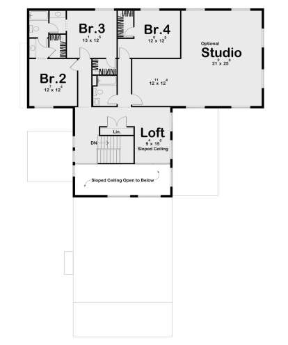 Second Floor for House Plan #963-00990