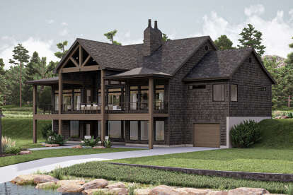 Cottage House Plan #963-00991 Elevation Photo
