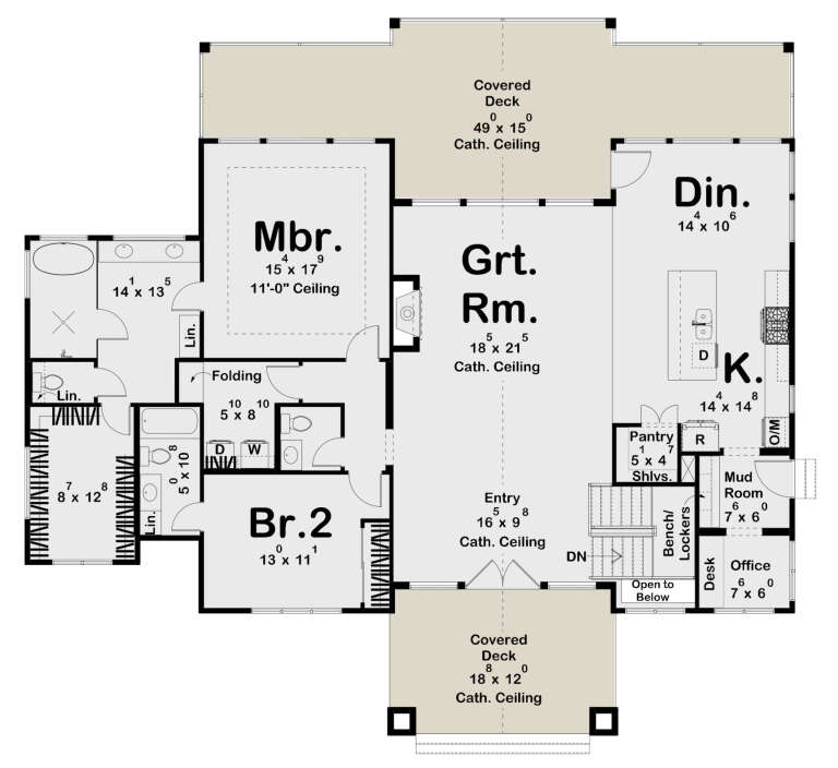 House Plan House Plan #31207 Drawing 1