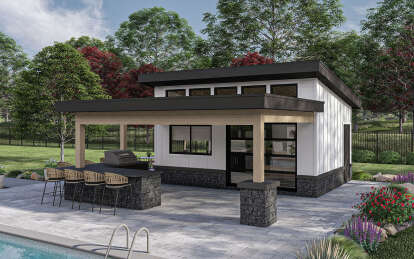 Contemporary House Plan #963-00992 Elevation Photo