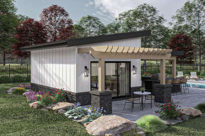 Contemporary House Plan #963-00992 Elevation Photo