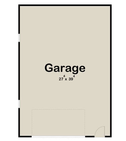Garage Floor for House Plan #963-00994
