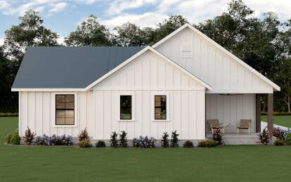Modern Farmhouse House Plan #009-00401 Elevation Photo