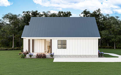Modern Farmhouse House Plan #009-00401 Elevation Photo