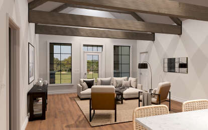 Modern Farmhouse House Plan #009-00401 Additional Photo