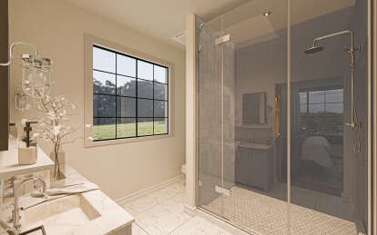 Modern Farmhouse House Plan #009-00401 Additional Photo
