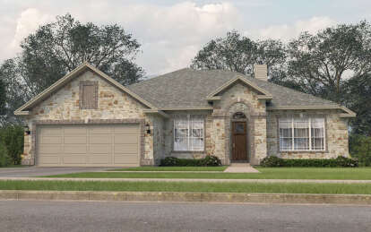 Ranch House Plan #9300-00115 Elevation Photo