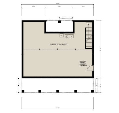 Basement for House Plan #3290-00008