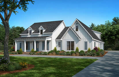 Modern Farmhouse House Plan #4534-00125 Elevation Photo