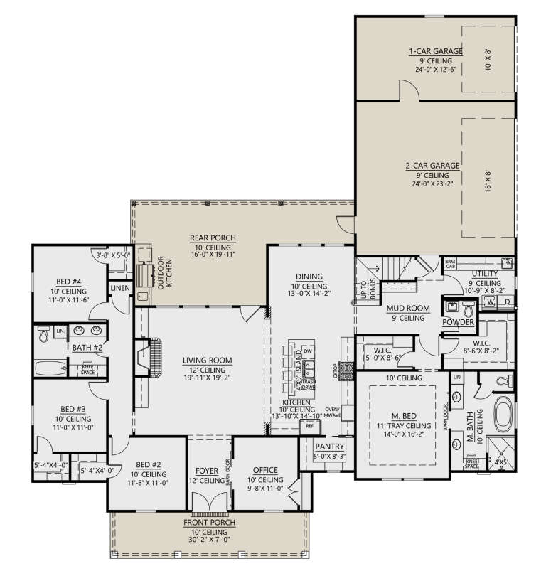 House Plan House Plan #31221 Drawing 1
