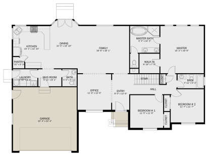 Main Floor  for House Plan #2802-00296
