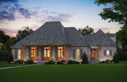 French Country House Plan #4534-00127 Elevation Photo