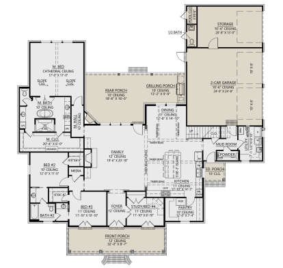 Main Floor  for House Plan #4534-00127
