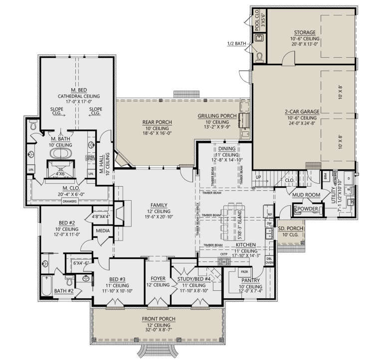 House Plan House Plan #31225 Drawing 1