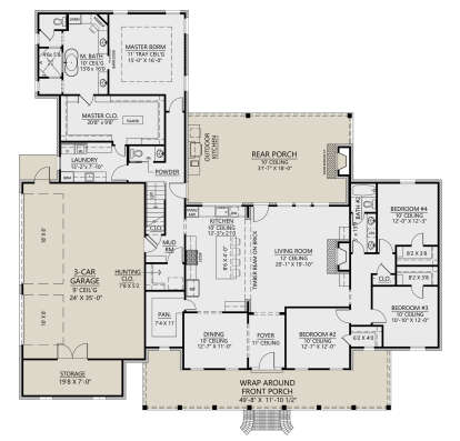Main Floor  for House Plan #4534-00128