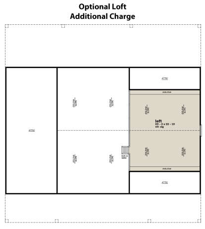 Optional Loft for House Plan #7174-00026