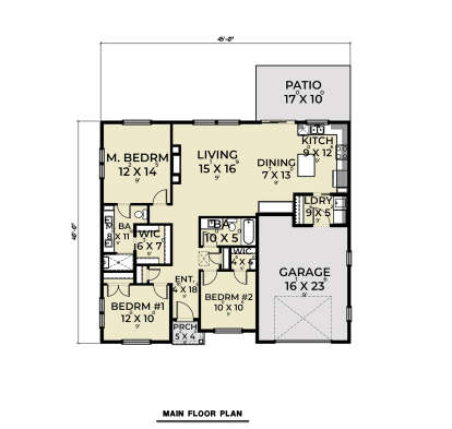 Main Floor  for House Plan #2464-00133