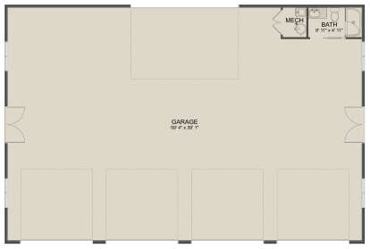Garage Floor for House Plan #2802-00298