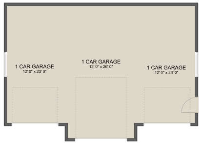 Garage Floor for House Plan #2802-00299