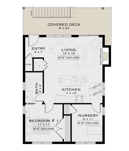 Second Floor for House Plan #5984-00001