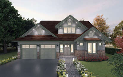 Craftsman House Plan #5984-00004 Elevation Photo