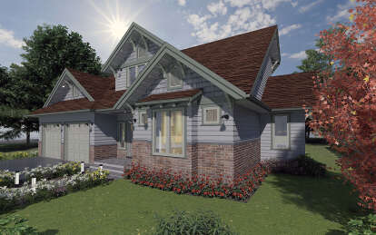 Craftsman House Plan #5984-00004 Elevation Photo