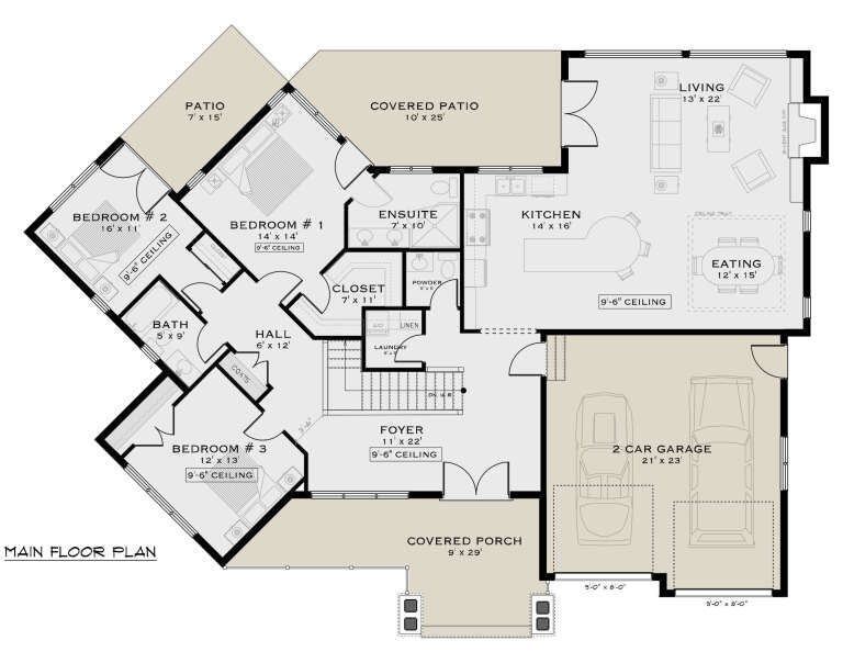 House Plan House Plan #31237 Drawing 1