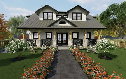 Craftsman House Plan #5984-00008 Elevation Photo