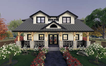Craftsman House Plan #5984-00008 Elevation Photo