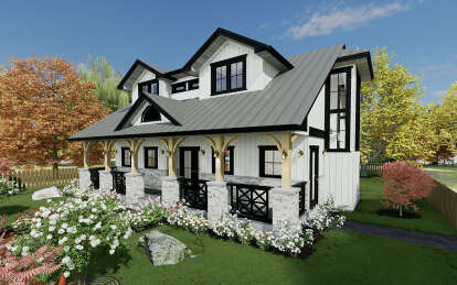 Craftsman House Plan #5984-00008 Elevation Photo