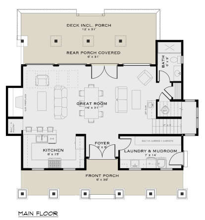 Main Floor  for House Plan #5984-00008