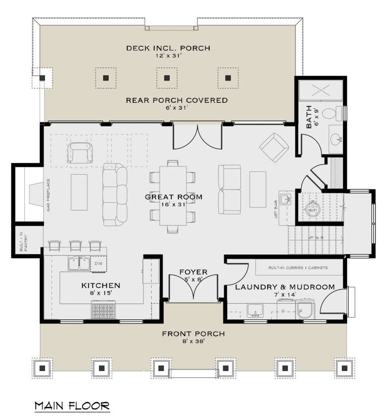 House Plan House Plan #31240 Drawing 1