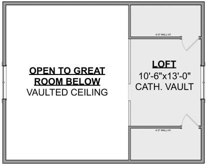 Loft for House Plan #1462-00119