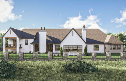Modern Transitional House Plan #963-00998 Elevation Photo