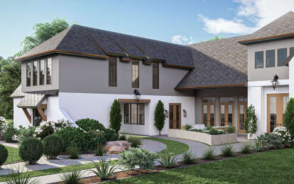 Modern Transitional House Plan #963-00998 Elevation Photo