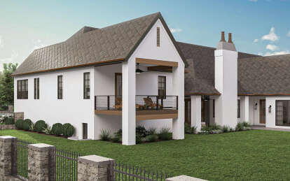 Modern Transitional House Plan #963-00998 Elevation Photo
