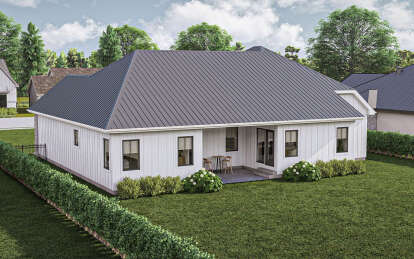 Modern Farmhouse House Plan #963-00999 Elevation Photo