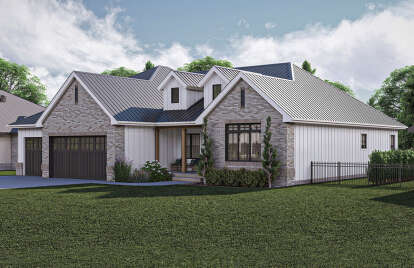 Modern Farmhouse House Plan #963-00999 Elevation Photo