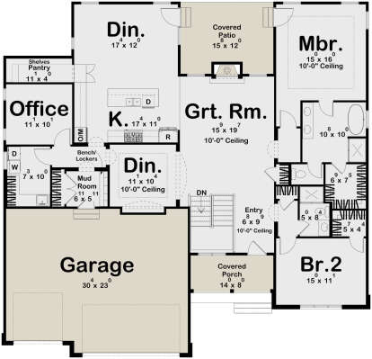 Main Floor  for House Plan #963-00999
