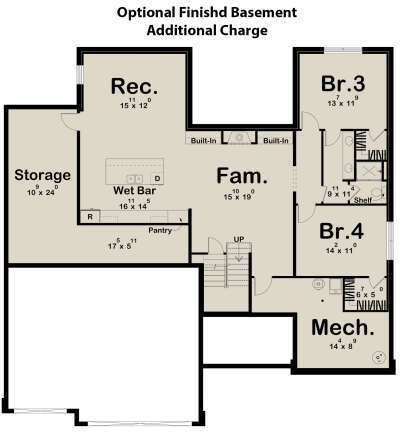 Basement for House Plan #963-00999