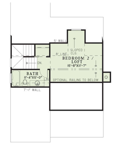 Second Floor for House Plan #110-01113