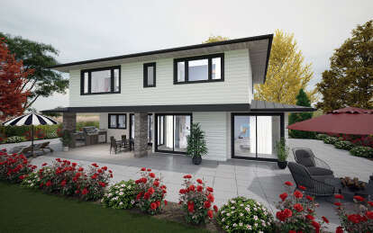 Modern House Plan #5984-00010 Elevation Photo