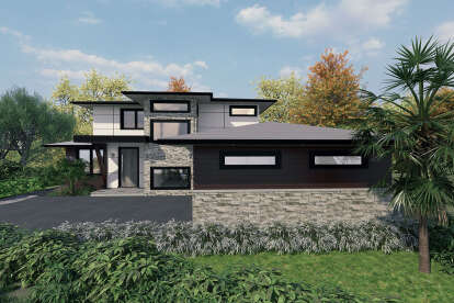 Modern House Plan #5984-00010 Elevation Photo