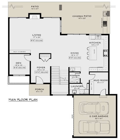 Main Floor  for House Plan #5984-00010
