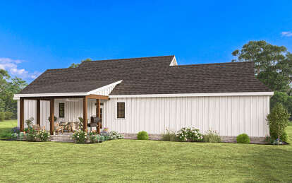 Modern Farmhouse House Plan #009-00402 Elevation Photo