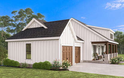 Modern Farmhouse House Plan #009-00402 Elevation Photo