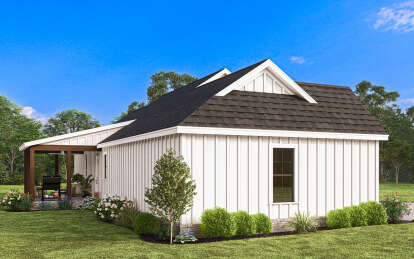 Modern Farmhouse House Plan #009-00402 Elevation Photo