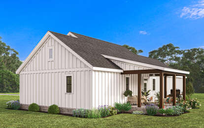 Modern Farmhouse House Plan #009-00402 Elevation Photo