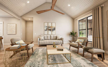 Modern Farmhouse House Plan #009-00402 Additional Photo